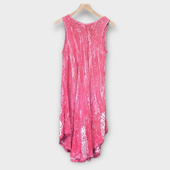 Shoreline Beach Cover Up Tie Dye Embroidered Sundress Pink L/XL - Picture 5 of 10